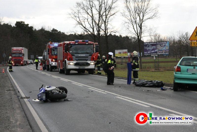 Śmiertleny wypadek motocyklisty w Zawadzie